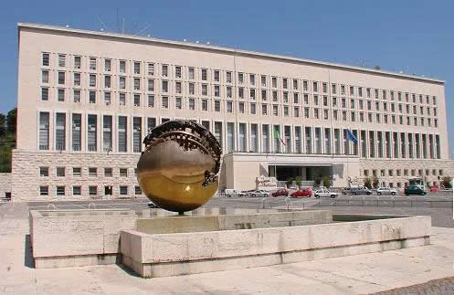 The Farnesina palace, headquarters of the Ministry of Foreign Affairs and International Cooperation