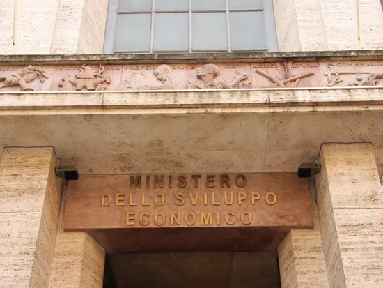 The façade of the Ministry of Economic Development